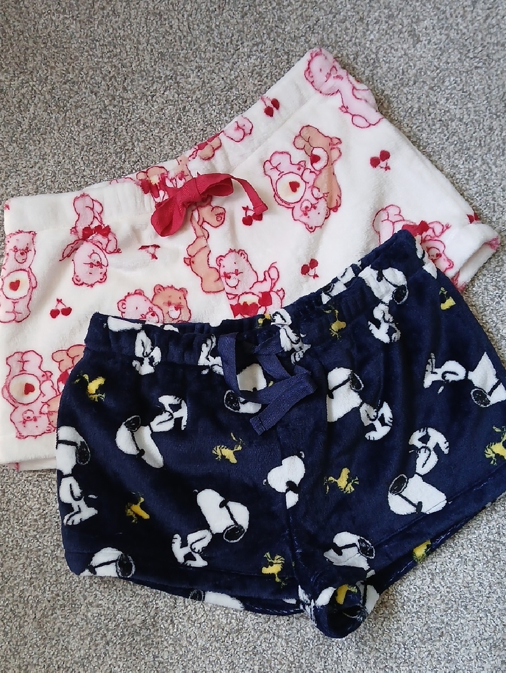 2/25💕Sleep Shorts Peanuts Snoopy Care Bears Lounge Pajamas